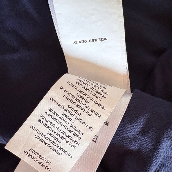 Polo Ralph Lauren Mens Long Sleeve Hoodie T Shirt Navy Blue Red Logo 1967 Small - Picture 8 of 15